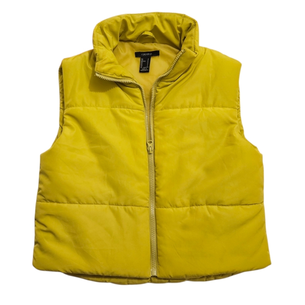 Sunny Yellow Kids Puffer Vest
